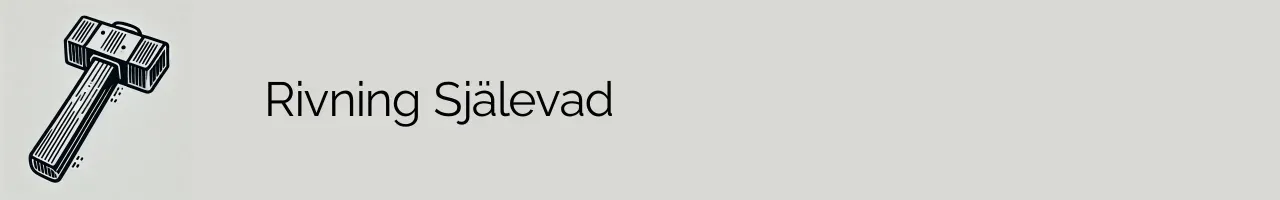 Rivning Själevad